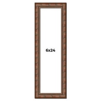 6x24 Dark Brown Bamboo Real Wood Picture Frame Width 1.5 inches | Interior Frame Depth 0.5 inches |