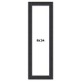 thumbnail image 1 of 6x24 Frame Black Real Wood Picture Frame Width 1.25 Inches | Interior Frame Depth 0.5 Inches |, 1 of 8