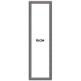 thumbnail image 1 of 6x24 Frame Blue Kingsley Pewter Solid Wood Picture Frame Width 0.75 Inches |Interior Depth 0.5, 1 of 8
