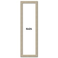 thumbnail image 1 of 6x24 Frame Grey Solid Wood Picture Frame Width 1 Inches | Interior Frame Depth 0.5 Inches |, 1 of 8