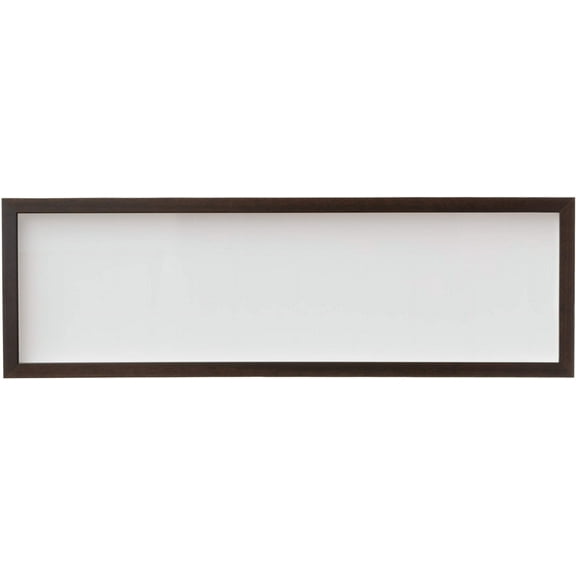6x24 Shadow Box Brown Walnut Finish Solid Wood Display Frame | 0.875 Inch Moulding Width | 0.875