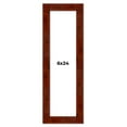 thumbnail image 1 of 6x24 Walnut Brown Veneer Real Wood Picture Frame Width 1.75 inches | Interior Frame Depth 0.5, 1 of 8