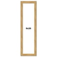 thumbnail image 1 of 6x26 Frame Beige Real Wood Picture Frame Width 1.25 inches | Interior Frame Depth 0.5 inches |, 1 of 8