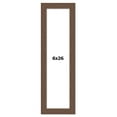 thumbnail image 1 of 6x26 Frame Brown Farmhouse Solid Wood Picture Frame Width 1.5 Inches | Interior Frame Depth 0.5, 1 of 8