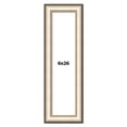 thumbnail image 1 of 6x26 Frame Gold Silver Plein Aire 2" Inch Wide Moulding Solid Wood Picture Frame | Modena, 1 of 8