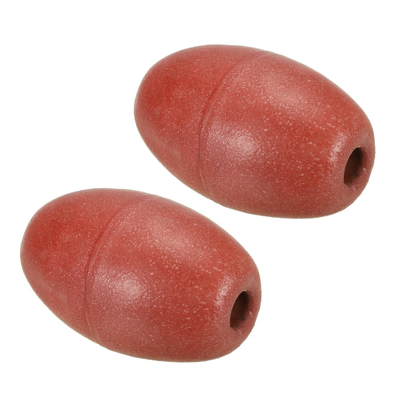 Uxcell 6x3.5 inch Eva Rope Float Buoy Marine Deep Water Float Marker, Red, 2 Pack