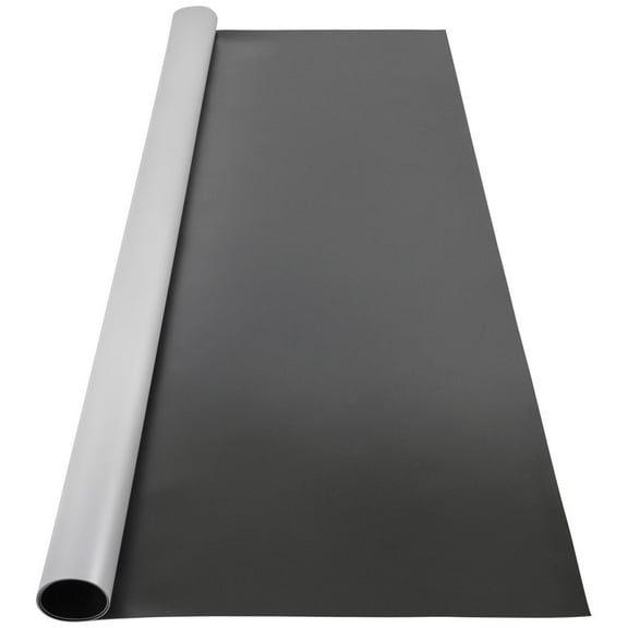 6x3.9ft Portable Dance Floor Roll 0.06in Thick PVC Vinyl Non-Slip Reversible Black Grey Ballet Jazz Pop Lyrical Style