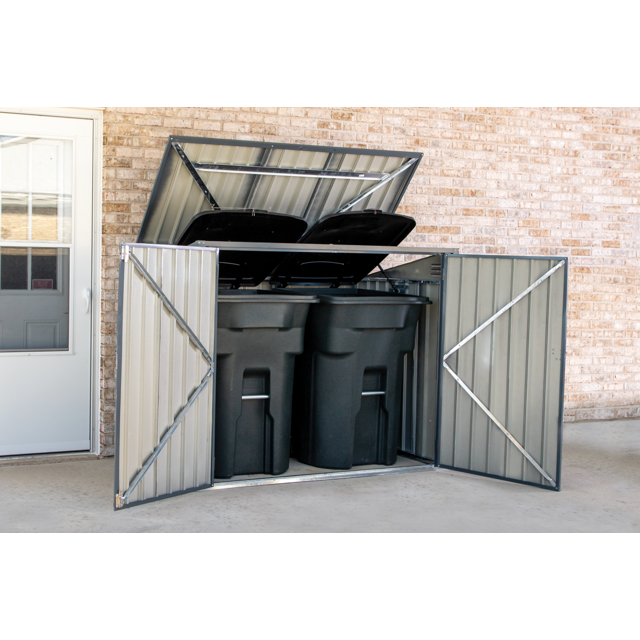 CoverIT 6x3 Locking Metal Shed for Patio Storage, Garden Bin, Tools