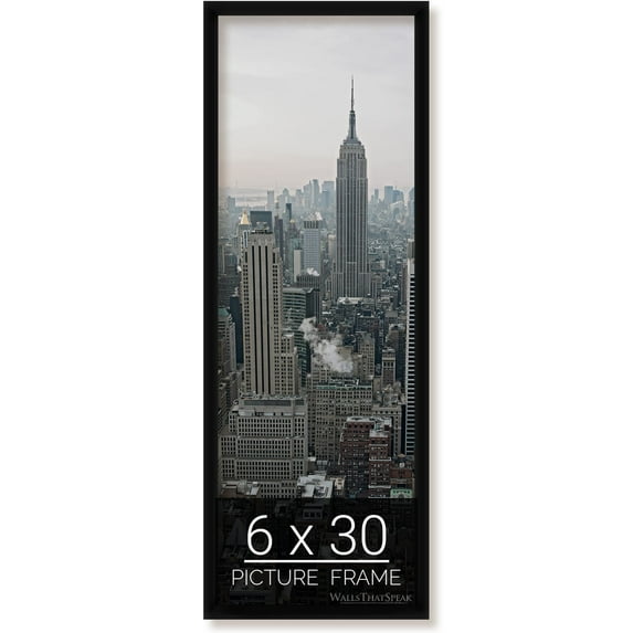 6x30 Black Picture Frame for Puzzles Posters Photos or Artwork