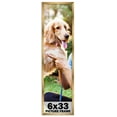 thumbnail image 1 of 6x33 Frame Gold Bronze Modern Solid Wood Picture Frame | 0.75 Inch Moulding Width | Includes UV, 1 of 8