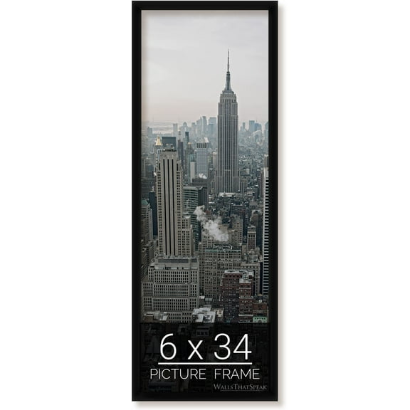 6x34 Black Picture Frame for Puzzles Posters Photos or Artwork