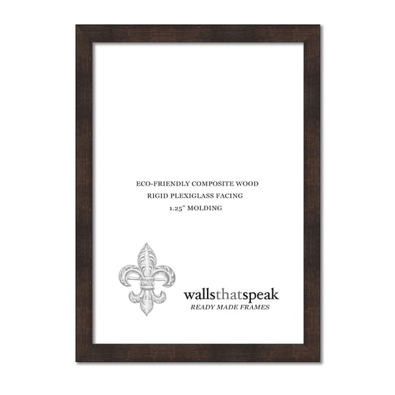 6x35 Espresso Brown Picture Frame for Puzzles Posters Photos or Artwork