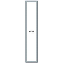 6x36 Frame Blue Scuffed Farm Board Solid Wood Picture Frame Width 0.75 Inches | Interior Depth 0.5