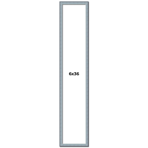 6x36 Frame Rustic Sky Blue Solid Wood Picture Frame | 0.75 Inch Moulding Width |Includes UV Acrylic