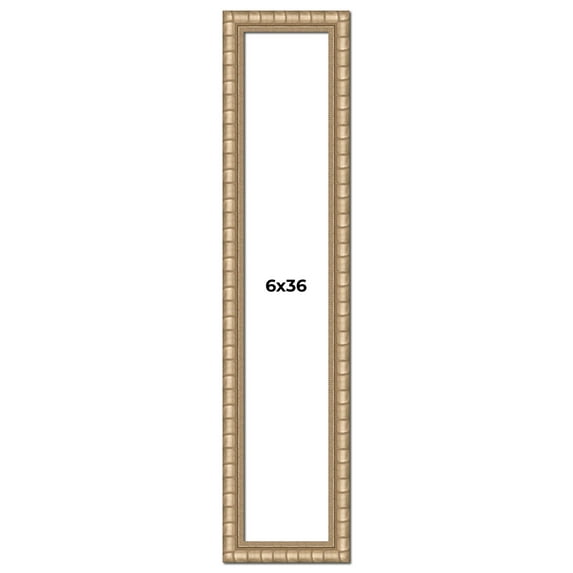 6x36 Frame Silver Real Wood Picture Frame Width 1.5 inches | Interior Frame Depth 0.5 inches |