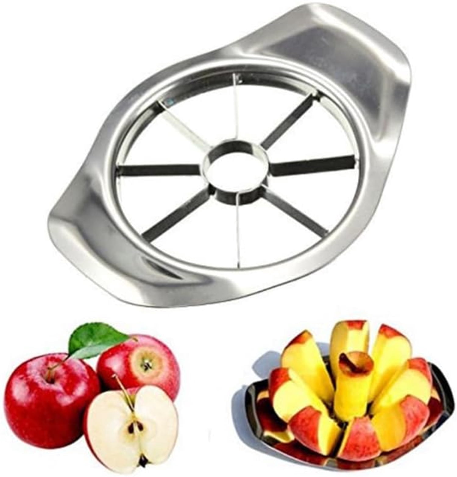 Spring Apple Cutter 6x4.3x1In Metal Construction Apple Cutter,QZS Reusable Stainless Steel ...
