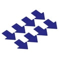 thumbnail image 1 of 6x4.7" Arrow Sticker Directional Sign Frosted Finish Adhesive Removable Floor Decal, Blue, 16 Pack, 1 of 5