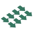 thumbnail image 1 of 6x4.7" Arrow Sticker Directional Sign Frosted Finish Adhesive Removable Floor Decal, Green, 16 Pack, 1 of 5