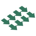 thumbnail image 1 of 6x4.7" Arrow Sticker Directional Sign Frosted Finish Adhesive Removable Floor Decal, Green, 8 Pack, 1 of 5