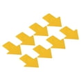 thumbnail image 1 of 6x4.7" Arrow Sticker Directional Sign Frosted Finish Adhesive Removable Floor Decal, Yellow, 8 Pack, 1 of 5