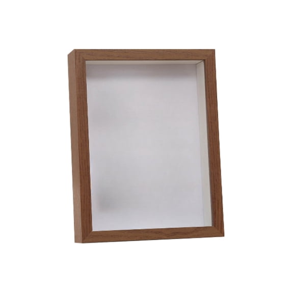 6x4 Inch Box Picture Frame Display Case,Solid Wood Hinged Glass Window for Photos,Keepsakes,Bouquets,Medals and Collectibles,Multi-Purpose Home and Office Decorative Display Case-D