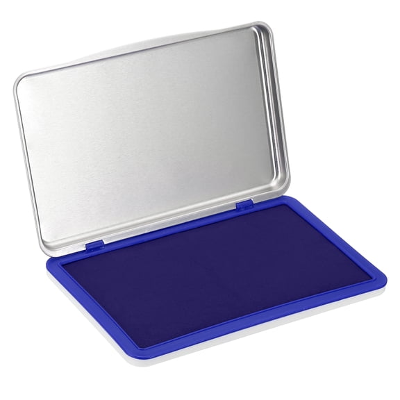 6x4 Inch Stamp Pad, Washable Craft Ink Pad, Waterproof Inkpad Clear Printing for Rubber Stamp, Card Making, Scrapbooking, Fingerprint, Handprint, Stamping, Blue