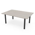 thumbnail image 1 of 6x4 Rectangular Conference Table  Post Legs Electric And Data, 1 of 5