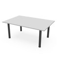 thumbnail image 1 of 6x4 Rectangular Conference Table  Post Legs Electric And Data, 1 of 5