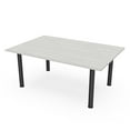 thumbnail image 1 of 6x4 Rectangular Conference Table  Post Legs Electric And Data, 1 of 5