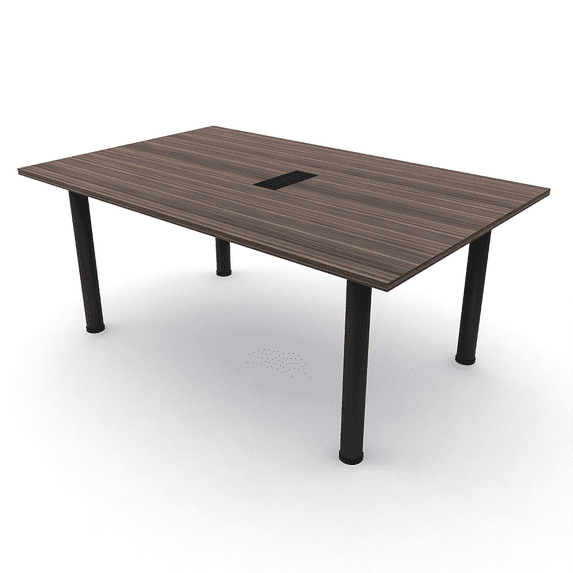 6x4 Rectangular Conference Table Post Legs Electric And Data