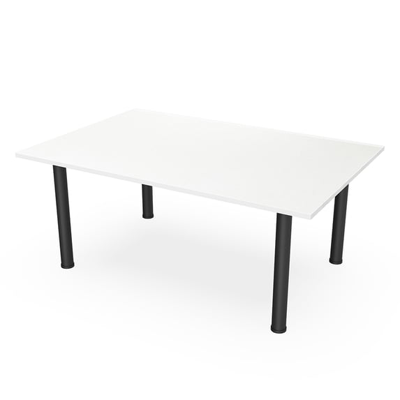 6x4 Rectangular Conference Table Post Legs Electric And Data