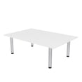 thumbnail image 1 of 6x4 Rectangular Conference Table Silver Post Legs Electric And Data, 1 of 5