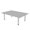 thumbnail image 1 of 6x4 Rectangular Conference Table Silver Post Legs Electric And Data, 1 of 5