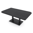 thumbnail image 1 of 6x4 Rounded Corner Conference Table Metal Base And Electrical Module, 1 of 5