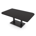 thumbnail image 1 of 6x4 Rounded Corner Conference Table Metal Base And Electrical Module, 1 of 5