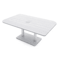 thumbnail image 1 of 6x4 Rounded Corner Conference Table Metal Base And Electrical Module, 1 of 7