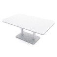 thumbnail image 1 of 6x4 Rounded Corner Conference Table Metal Base And Electrical Module, 1 of 5