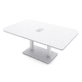 thumbnail image 1 of 6x4 Rounded Corner Conference Table Metal Base And Electrical Module, 1 of 7