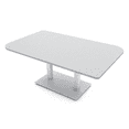 thumbnail image 1 of 6x4 Rounded Corner Conference Table Metal Base And Electrical Module, 1 of 5
