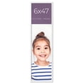 thumbnail image 1 of 6x47 Frame White Real Wood Picture Frame Width 0.75 inches | Interior Frame Depth 0.5 inches |, 1 of 8