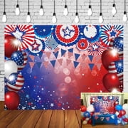 6x4FT Happy 4th of July Backdrop Independence Day American Soldier Backdrop Veterans Day Background American Memorial Day Patriotic Backdrop USA Flag Outdoor Banner