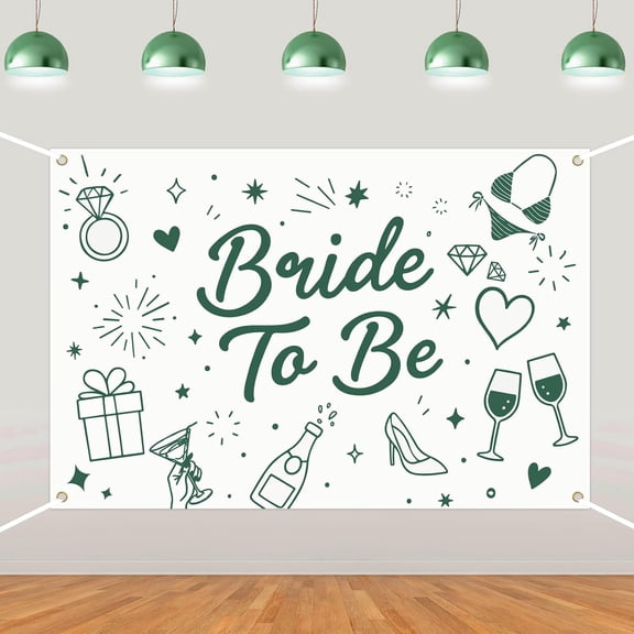 6x4FT Bride to Be Backdrop Green Margarita Bachelorette Party Decorations Banner Bikinis & Martinis Backdrop Cocktail Love on The Lake Photography Background for Beach Camping Bridal Shower