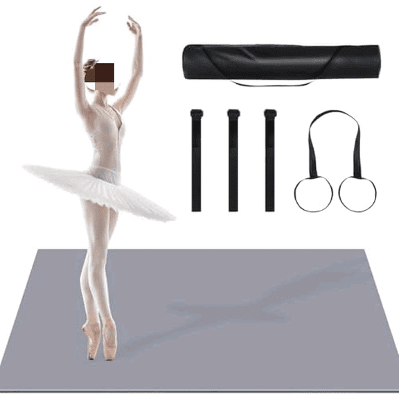 6x4ft Non-Slip Rollable Dance Floor, Large Portable PVC Workout Pad for Ballet Pilates- Perfect for Home, Gym, Fitness, Studio, and Events$$Sport & Recreation Other