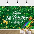 thumbnail image 1 of 6x4ft St. Patrick's Day Backdrop for Photography, Spring Green Shamrock Photo Background Happy St.Patrick's Day Backdrop Banner, Spring Irish Green Lucky Shamrock Photo Background, 1 of 5