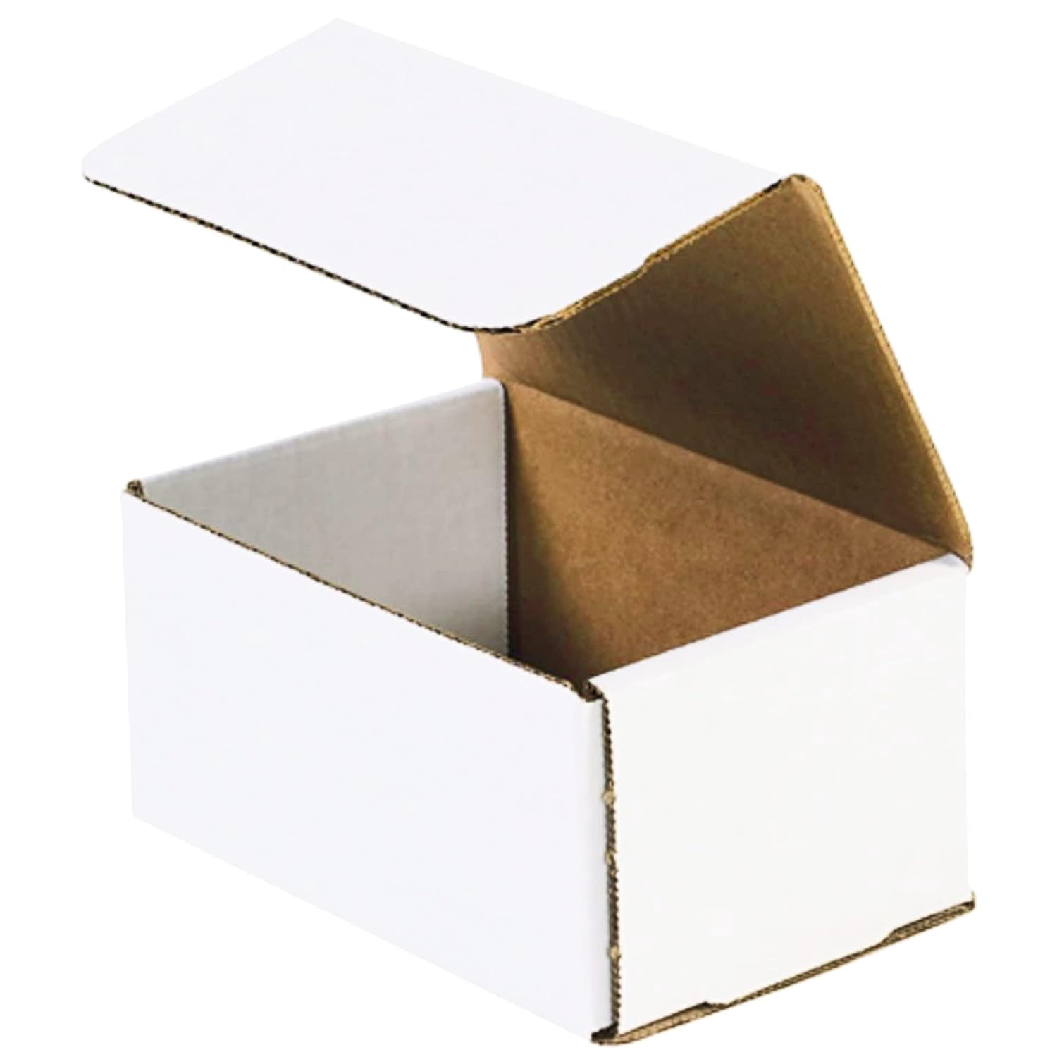 ZBEIVAN 6x4x3 White Shipping Boxes Set of 40, Corrugated Cardboard ailer Boxes for Packaging