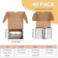 thumbnail image 1 of 6x4x4 White Shipping Boxes Set of 40, Corrugated Cardboard Mailer Boxes for Packaging Small Business Mailing Gifts, 1 of 6