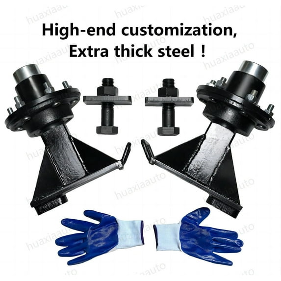 8x 6.5 Lug Superior Shipping Container Wheels, Bolt-on & Jack Lug, Kit (1 Set) E - Foto 12