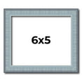 thumbnail image 1 of 6x5 Frame Blue Scuffed Farm Board Solid Wood Picture Frame Width 0.75 Inches | Interior Depth 0.5, 1 of 8
