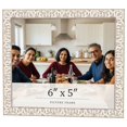 thumbnail image 1 of 6x5 Frame White Real Wood Picture Frame Width 1.5 inches | Interior Frame Depth 0.5 inches | Aurora, 1 of 8