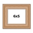 thumbnail image 1 of 6x5 IN Frame Charleston Honey Brown Solid Wood Picture Frame Width 1.75 Inches | Interior Depth 0.5, 1 of 8